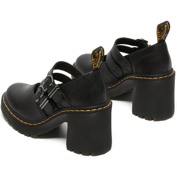 Doc Martens Eviee Mary Jane Platform Heels Shoes Leather Size 8 - Picture 5 of 5